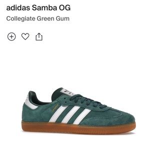 adidas Samba OG in Collegiate Green Gum
